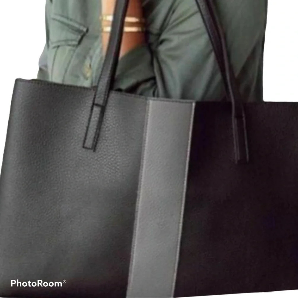Vince Camuto Vegan Leather Tote  Messenger Bag